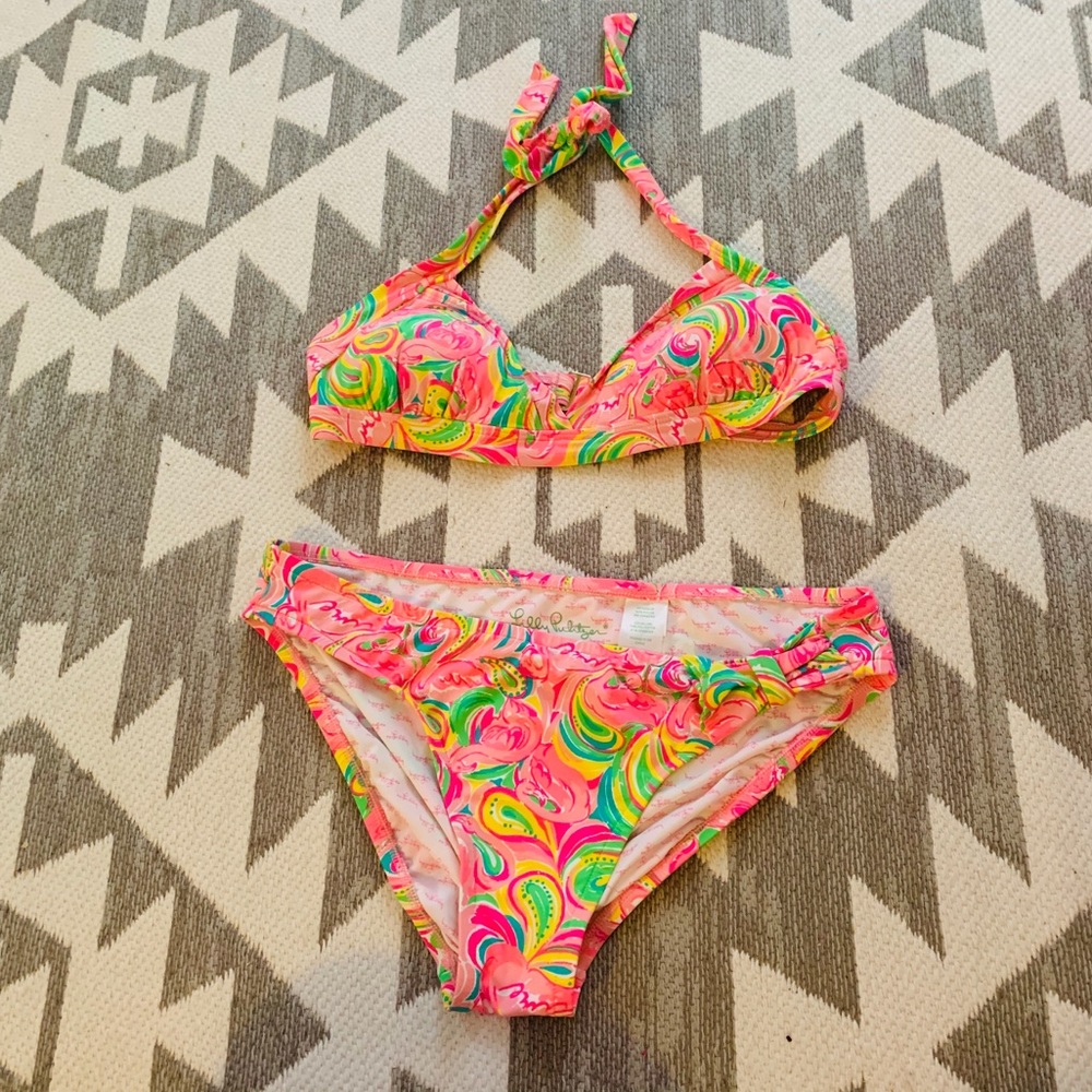 Lilly Pulitzer medium bikini top and bottom